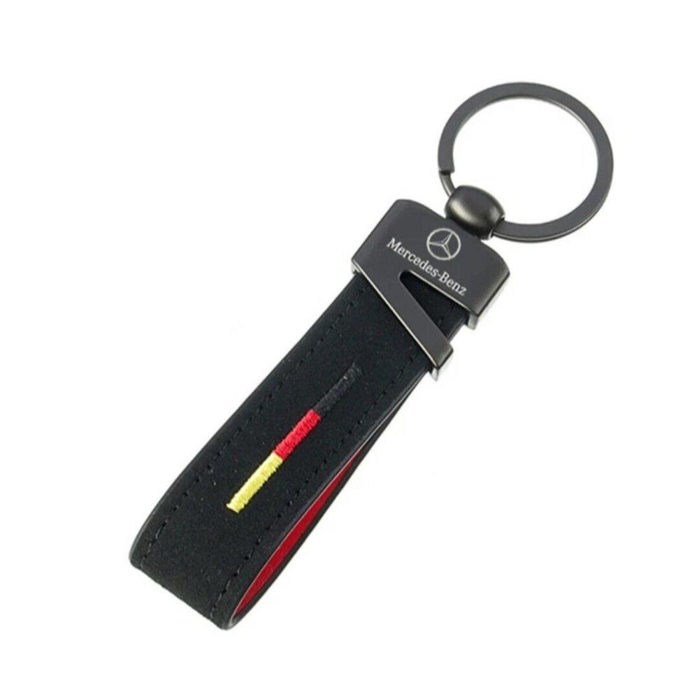 Mercedes-Benz AMG Suede Keyring Luxury Keychain High Quality Key Ring NWOT